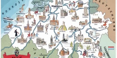 Bélgica atracciones turísticas mapa