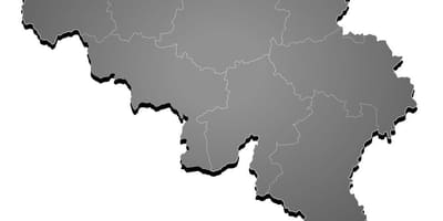 Mapa de Bélgica vector