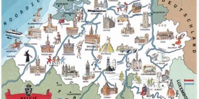 Bélgica atracciones turísticas mapa