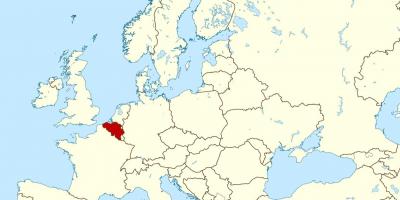 Mapa de Bélgica ubicación